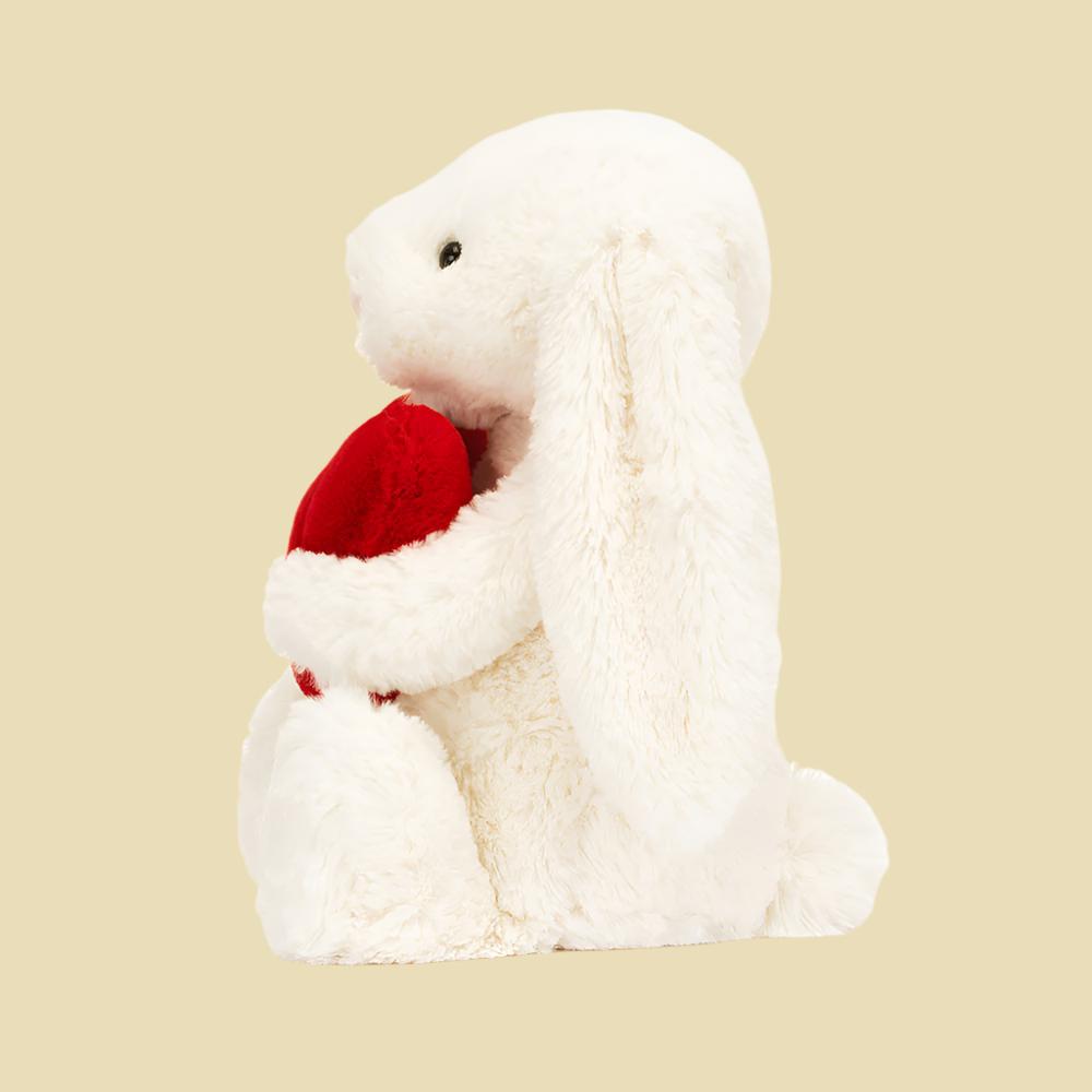 Bashful Red Love Heart Bunny 1