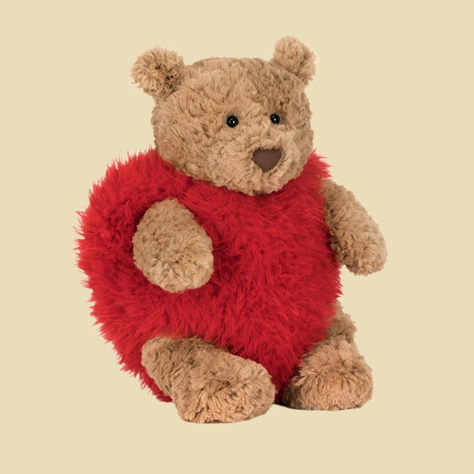 Jellycat Bartholomew Bear 'Heartthrob' 1